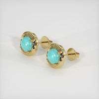 <span>0.87</span>&nbsp;<span class="tooltip-light">Ct.Tw.<span class="tooltiptext">Total Carat Weight</span></span> Gemstone Earrings, 14K Yellow Gold 2