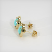 <span>0.87</span>&nbsp;<span class="tooltip-light">Ct.Tw.<span class="tooltiptext">Total Carat Weight</span></span> Gemstone Earrings, 14K Yellow Gold 3