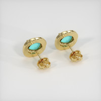 <span>0.87</span>&nbsp;<span class="tooltip-light">Ct.Tw.<span class="tooltiptext">Total Carat Weight</span></span> Gemstone Earrings, 14K Yellow Gold 4