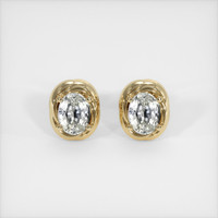 <span>2.48</span>&nbsp;<span class="tooltip-light">Ct.Tw.<span class="tooltiptext">Total Carat Weight</span></span> Sapphire Earrings, 18K Yellow Gold 1