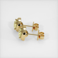 <span>1.89</span>&nbsp;<span class="tooltip-light">Ct.Tw.<span class="tooltiptext">Total Carat Weight</span></span> Sapphire Earrings, 18K Yellow Gold 3