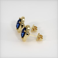 <span>3.42</span>&nbsp;<span class="tooltip-light">Ct.Tw.<span class="tooltiptext">Total Carat Weight</span></span> Sapphire Earrings, 18K Yellow Gold 3