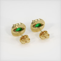 <span>0.75</span>&nbsp;<span class="tooltip-light">Ct.Tw.<span class="tooltiptext">Total Carat Weight</span></span> Emerald Earrings, 18K Yellow Gold 4