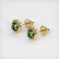 <span>1.35</span>&nbsp;<span class="tooltip-light">Ct.Tw.<span class="tooltiptext">Total Carat Weight</span></span> Gemstone Earrings, 18K Yellow Gold 2