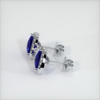 <span>2.63</span>&nbsp;<span class="tooltip-light">Ct.Tw.<span class="tooltiptext">Total Carat Weight</span></span> Sapphire Earrings, Platinum 950 3