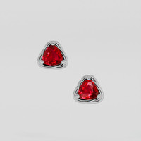 <span>1.26</span>&nbsp;<span class="tooltip-light">Ct.Tw.<span class="tooltiptext">Total Carat Weight</span></span> Ruby Earrings, 14K White Gold 1
