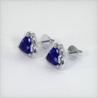 <span>2.63</span>&nbsp;<span class="tooltip-light">Ct.Tw.<span class="tooltiptext">Total Carat Weight</span></span> Sapphire Earrings, 18K White Gold 2