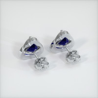<span>2.63</span>&nbsp;<span class="tooltip-light">Ct.Tw.<span class="tooltiptext">Total Carat Weight</span></span> Sapphire Earrings, 18K White Gold 4