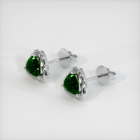 <span>0.79</span>&nbsp;<span class="tooltip-light">Ct.Tw.<span class="tooltiptext">Total Carat Weight</span></span> Gemstone Earrings, 18K White Gold 2