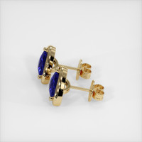 <span>2.63</span>&nbsp;<span class="tooltip-light">Ct.Tw.<span class="tooltiptext">Total Carat Weight</span></span> Sapphire Earrings, 14K Yellow Gold 3