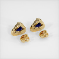 <span>2.63</span>&nbsp;<span class="tooltip-light">Ct.Tw.<span class="tooltiptext">Total Carat Weight</span></span> Sapphire Earrings, 14K Yellow Gold 4