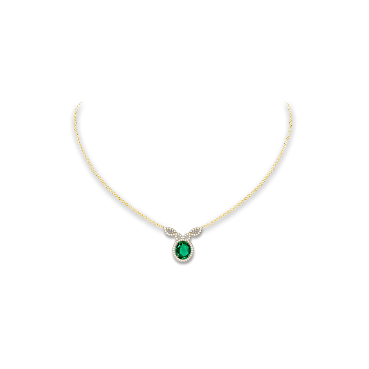 Jewelry image on model