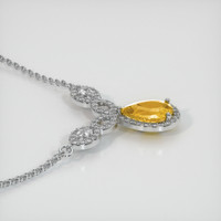 1.58 Ct. Sapphire Necklace, 14K White Gold 3