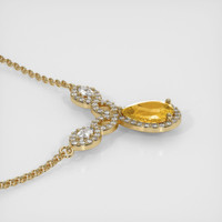 1.58 Ct. Sapphire Necklace, 14K Yellow Gold 3