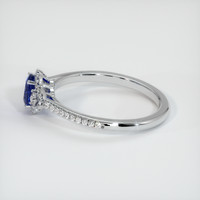 0.53 Ct. Blue Sapphire Ring, Platinum 950 4