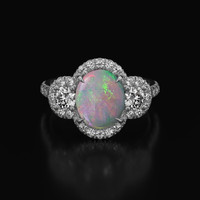 1.72 Ct. Gemstone Ring, Platinum 950 1