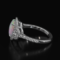 1.72 Ct. Gemstone Ring, Platinum 950 4