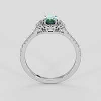 0.99 Ct. Bluish Green Sapphire Ring, Platinum 950 3