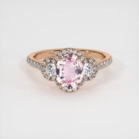 1.58 Ct. Pink Sapphire Ring, 14K Rose Gold 1