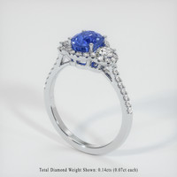 1.51 Ct. Sapphire Ring, 14K White Gold 2