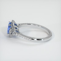 0.78 Ct. Sapphire Ring, 14K White Gold 4