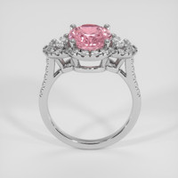 2.78 Ct. Pink Malaya Garnet Ring, 14K White Gold 3
