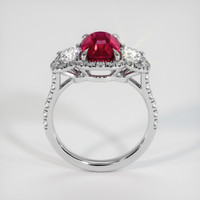 3.24 Ct. Ruby Ring, 14K White Gold 3