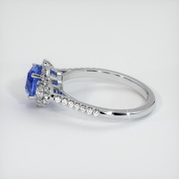 1.51 Ct. Sapphire Ring, 18K White Gold 4