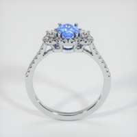 0.78 Ct. Sapphire Ring, 18K White Gold 3