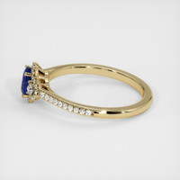 0.53 Ct. Blue Sapphire Ring, 14K Yellow Gold 4