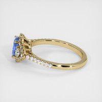 0.78 Ct. Sapphire Ring, 14K Yellow Gold 4