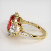 6.10 Ct. Ruby  Ring - 14K Yellow Gold