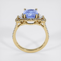 4.00 Ct. Blue Sapphire Ring, 14K Yellow Gold 3