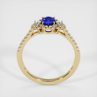0.57 Ct. Blue Sapphire Ring, 18K Yellow Gold 3