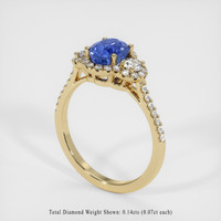1.51 Ct. Sapphire Ring, 18K Yellow Gold 2