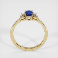 0.53 Ct. Blue Sapphire Ring, 18K Yellow Gold 3