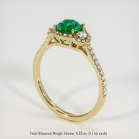 Emerald Ring 1.74 Ct. 18K Yellow Gold Preview