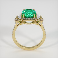 2.56 Ct. Emerald Ring, 18K Yellow Gold 3