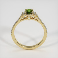 0.54 Ct. Green to Brown Alexandrite Ring, 18K Yellow Gold 3