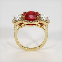 6.10 Ct. Ruby Ring, 18K Yellow Gold 3
