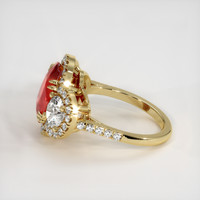 6.10 Ct. Ruby Ring, 18K Yellow Gold 4