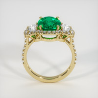 3.00 Ct. Emerald Ring, 18K Yellow Gold 3