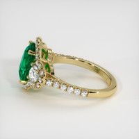 3.00 Ct. Emerald Ring, 18K Yellow Gold 4