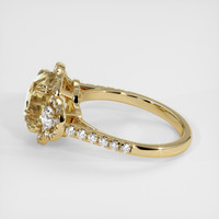 4.16 Ct. Bi Color Sapphire Ring, 18K Yellow Gold 4