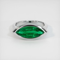 3.07 Ct. Emerald Ring, Platinum 950 1