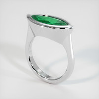 3.07 Ct. Emerald Ring, Platinum 950 2