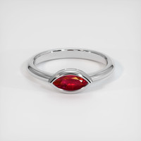 0.57 Ct. Ruby Ring, Platinum 950 1