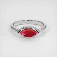 1.31 Ct. Ruby Ring, Platinum 950 1