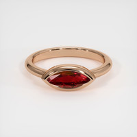 1.13 Ct. Ruby Ring, 14K Rose Gold 1