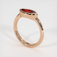 1.13 Ct. Ruby Ring, 14K Rose Gold 2